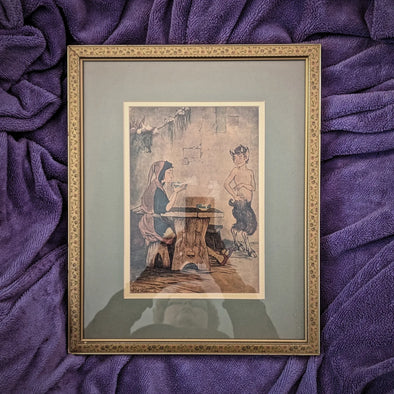 The Man and the Satyr Framed Book Plate