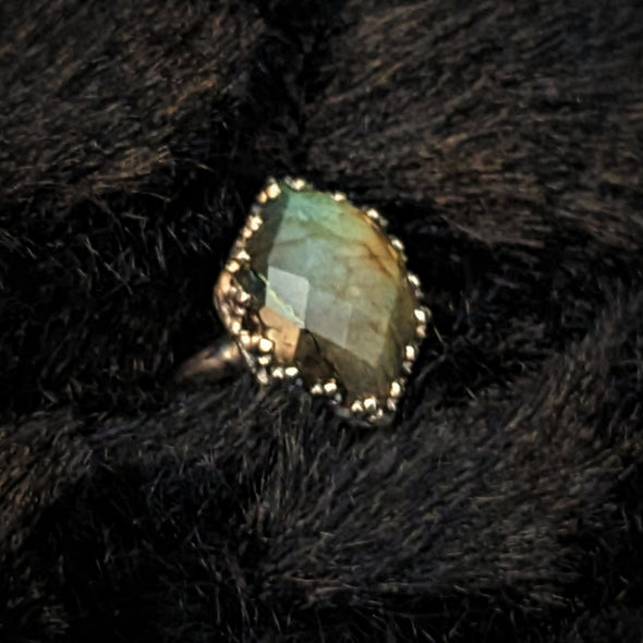 Lenore Handmade Labradorite and Sterling Silver Ring