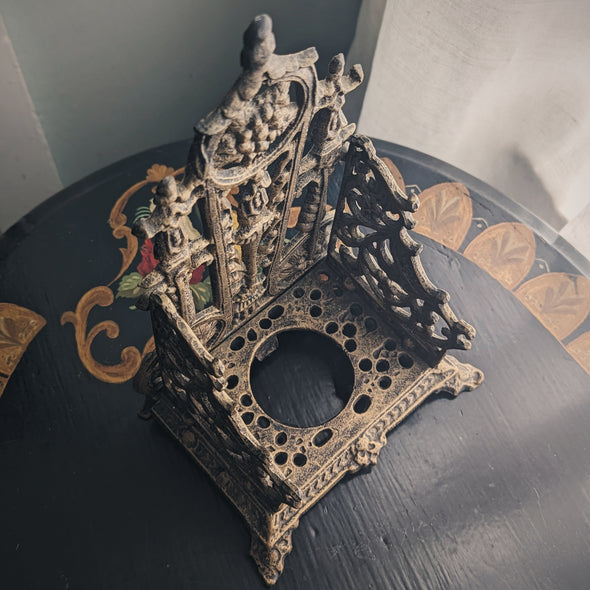 Rare Victorian Ornate Brass Shrine