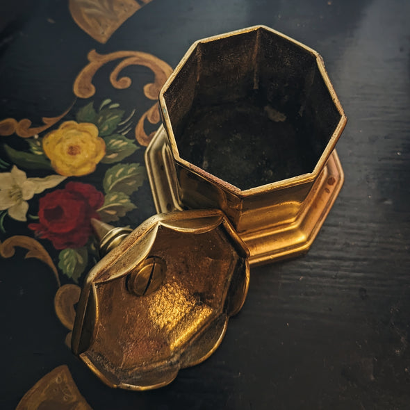 Rare 18th-19th Century Brass Tobacco Box