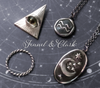 An occult and dark academia assortment of jewelry by Fennel & Clark