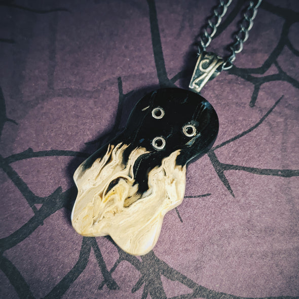Yōkai Sterling Silver and Agate Pendant