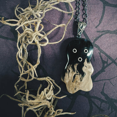Yōkai Sterling Silver and Agate Pendant