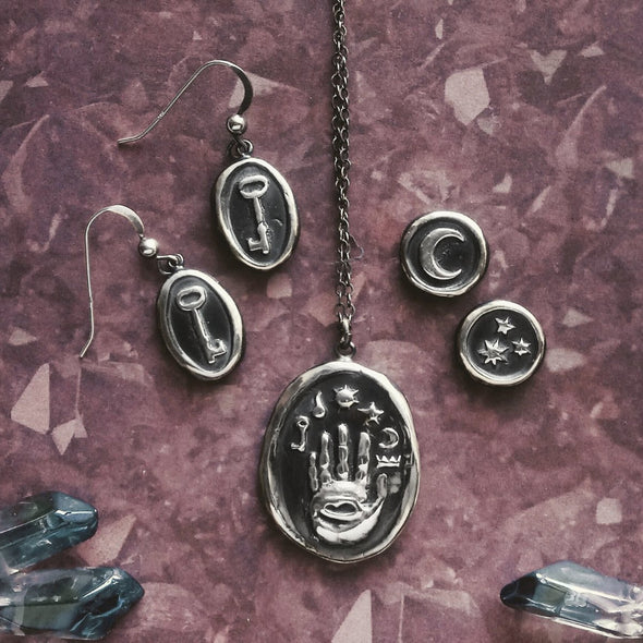 Dark Academic and Witchy jewelry assortment by Fennel & Clark