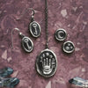 An Occult or Dark Academic assortment of jewelry by Fennel & Clark